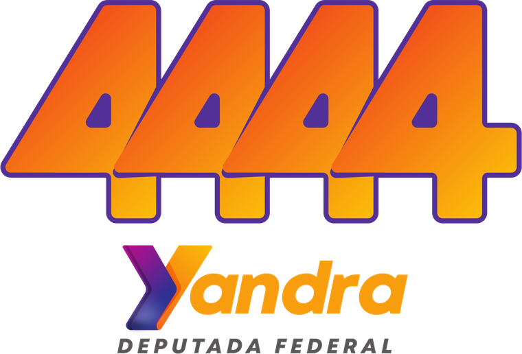 Número 4444 com contorno